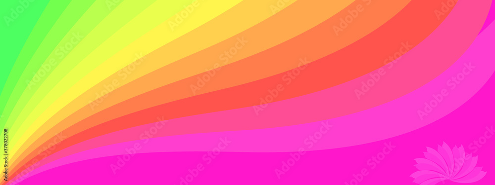 Rainbow rays curve sunburst multicolored with abstract background texture wallpaper pattern seamless vector illustration art graphic design modern style 