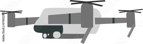 シンプルなドローンのイラスト