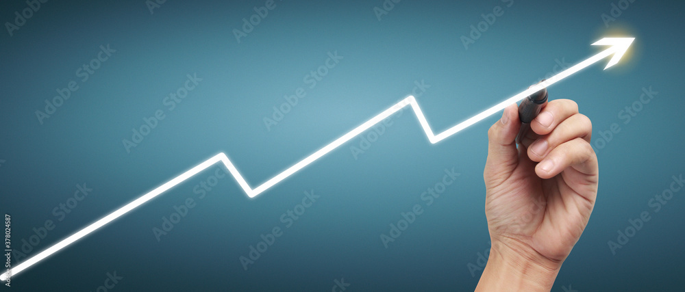 Hand drawing chart, graph stock Hand drawing chart, graph stock