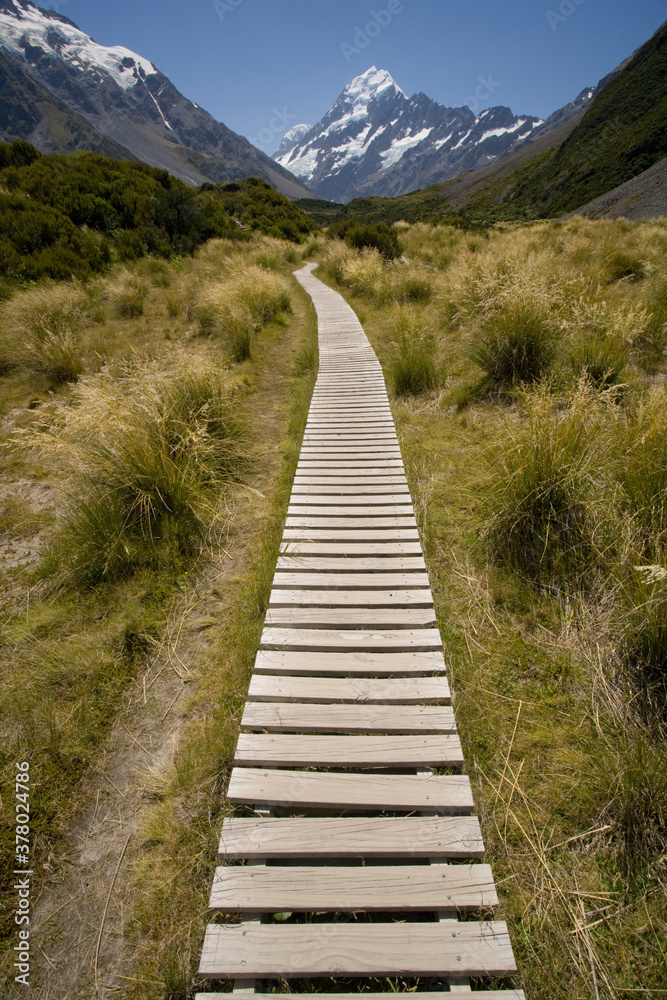 Hooker Valley Hiking Trail, Mount Cook National Park, New Zealand