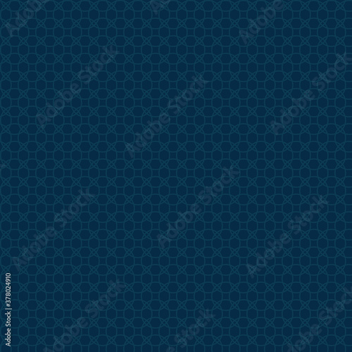 circles intersecting. vector seamless pattern. blue repetitive background. textile fabric swatch. wrapping paper. continuous print. geometric shapes. design element for decor, apparel, phone case