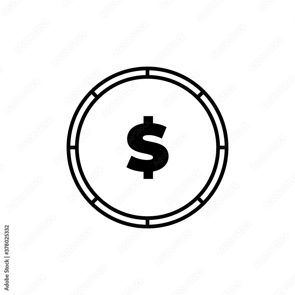 coin flat icon vector illustration coin flat icon vector illustration