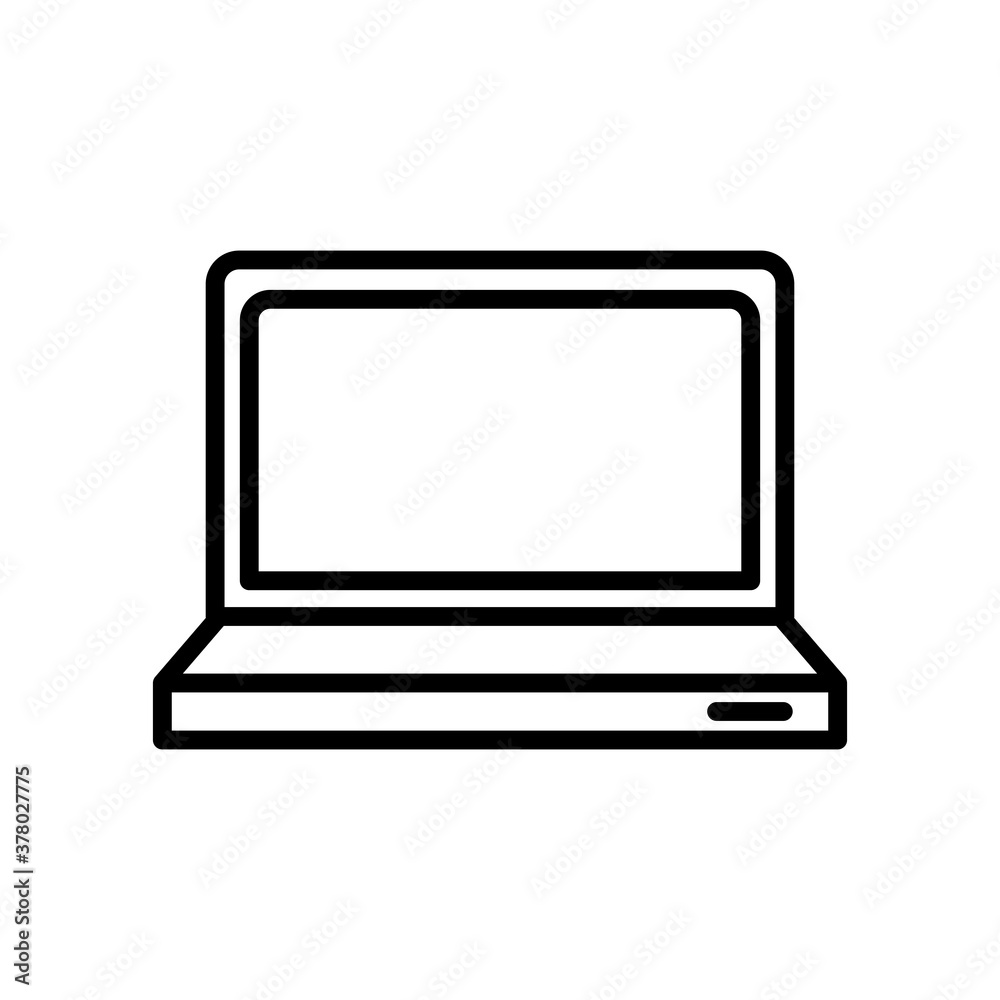 laptop computer portable line style icon laptop computer portable line style icon