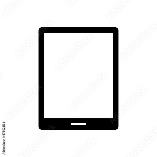 tablet device tech silhouette style icon