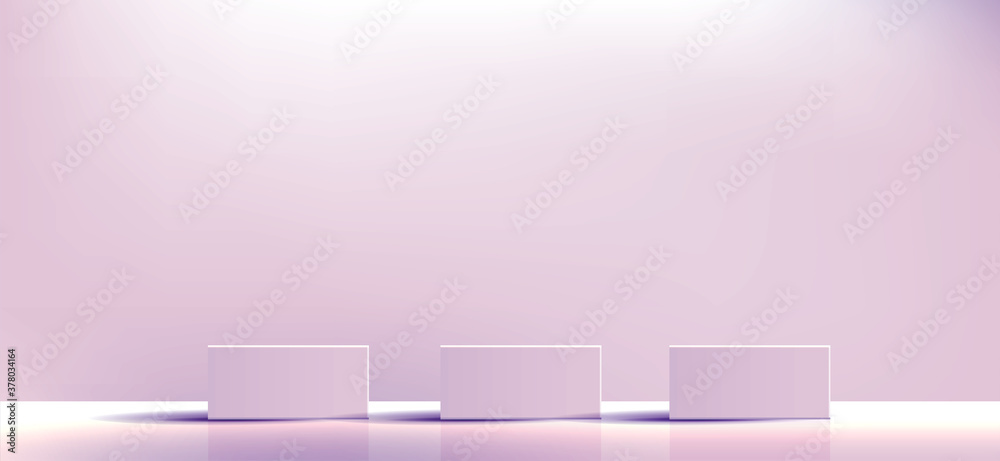Purple geometric podium square and minimal boxes. empty showcase for cosmetic product presentation. Fashion magazine. vector Illustration design. Purple geometric podium square and minimal boxes. empty showcase for cosmetic product presentation. Fashion magazine. vector Illustration design.