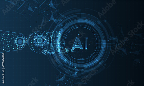 Artificial intelligence, machine learning, ai, data deep learning for future technology artwork, mining, isometric, neural network, machine programming and Responsive web banner. vector Illustration.