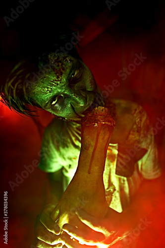 bloodthirsty zombie boy © Andrey Kiselev