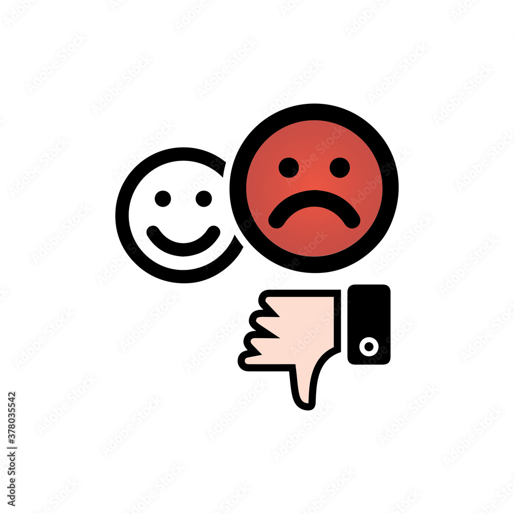 Satisfaction Rating. Customer Feedback icon design for Digital Marketing business concept Satisfaction Rating. Customer Feedback icon design for Digital Marketing business concept