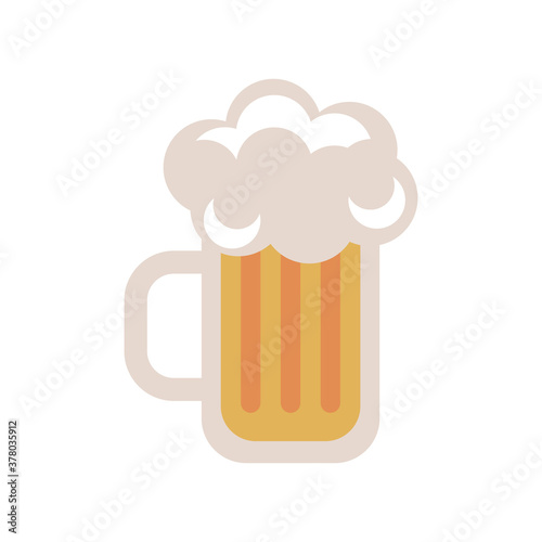 beer jar drink oktoberfest flat style icon