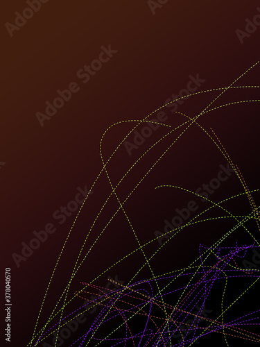 Dashed line multi colored spectrum abstract disco party background