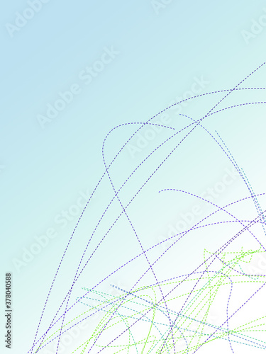 Dashed line multi colored spectrum abstract background