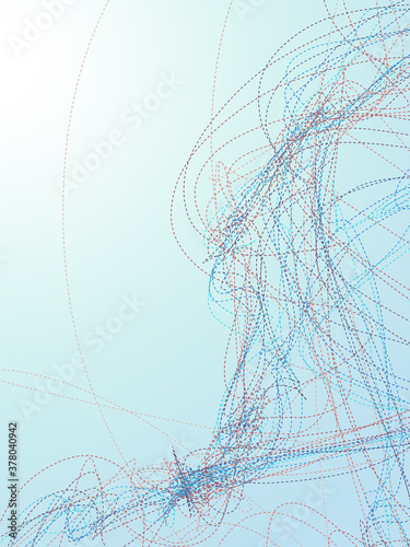 Dashed line multi colored spectrum abstract background