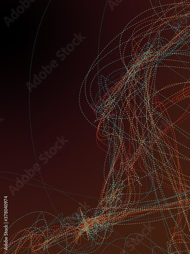 Dashed line multi colored spectrum abstract disco party background