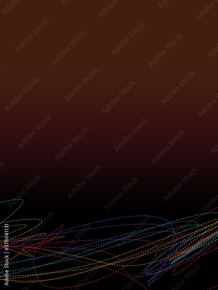 Dashed line multi colored spectrum abstract disco party background