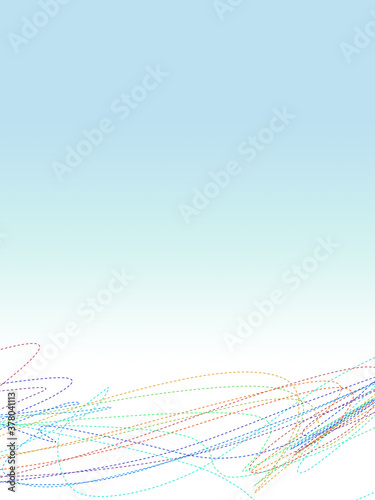 Dashed line multi colored spectrum abstract background