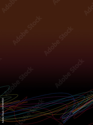 Dashed line multi colored spectrum abstract disco party background