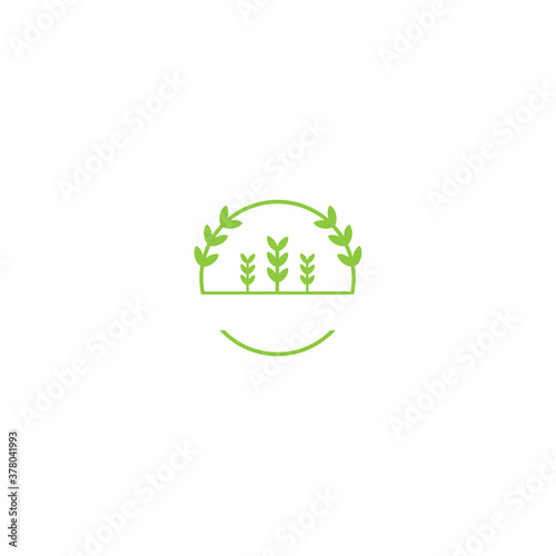 Letter E Nature Abstract logo icon template design Vector illustration