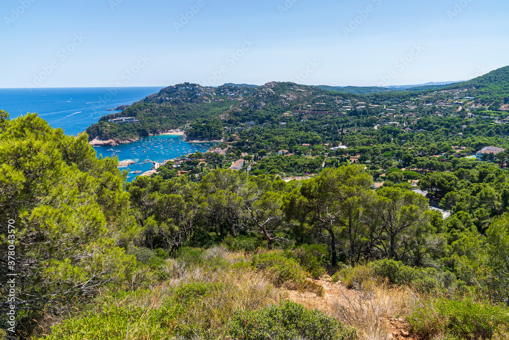 Views from the top of Begur beach.