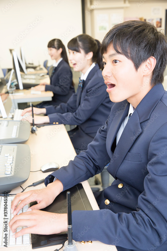 Fototapeta premium パソコンの授業