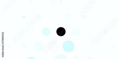 Dark BLUE vector pattern with spheres. Glitter abstract illustration with colorful drops. New template for a brand book.