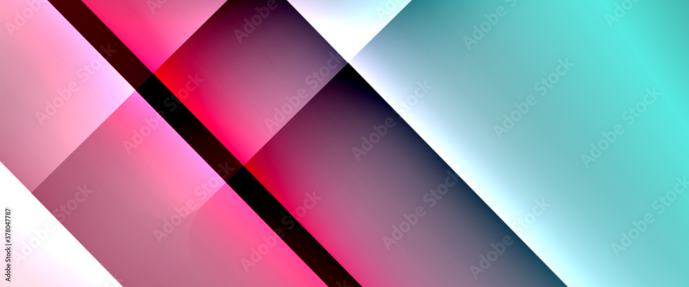 Fluid gradients with dynamic diagonal lines abstract background. Bright colors with dynamic light and shadow effects. Vector wallpaper or poster