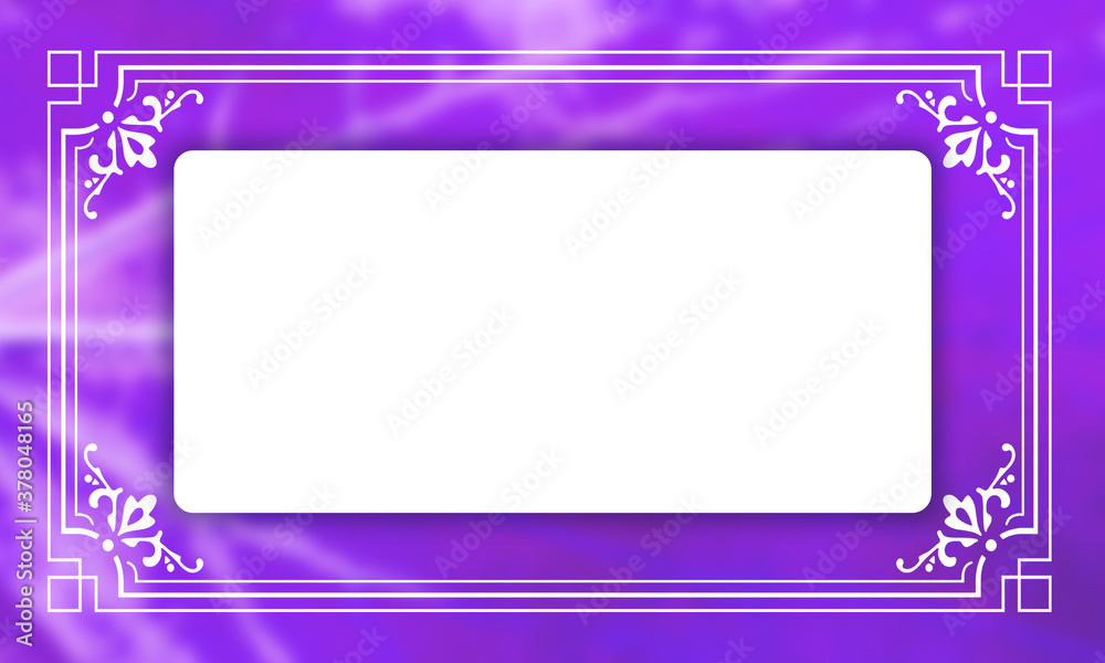 Muster Rahmen Design Hintergrund Jugendstil victorianisch Vintage Vorlage Banner Spruchband floral lila violett Umrandung Einrahmung weiß Bordüre elegant edel chabby chic layout Schönheit