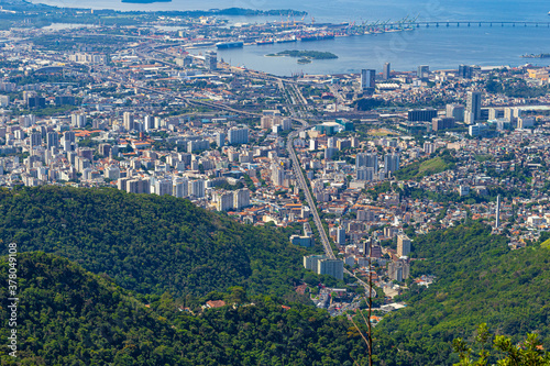 aerial view of the city