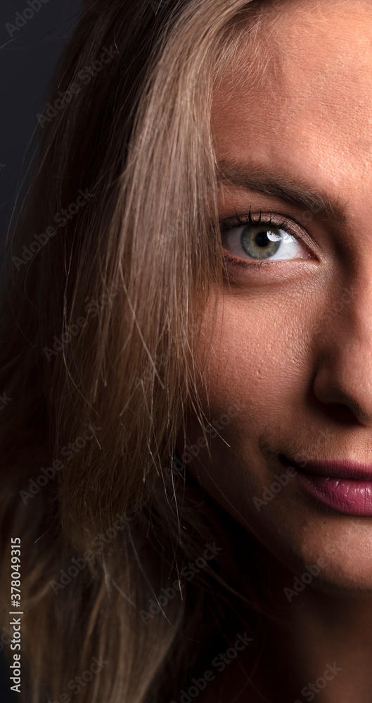 portrait of a young woman, shooting in a photo studio portrait of a young woman, shooting in a photo studio