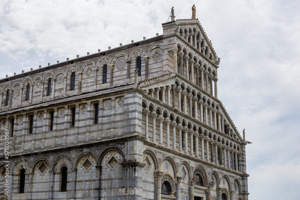 View of Pisa Cathedral in Piazza dei Miracoli