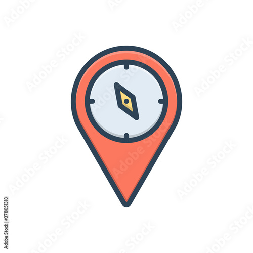 Color illustration icon for geographical location internet Free Download Color illustration icon for geographical location internet - GFXLoad