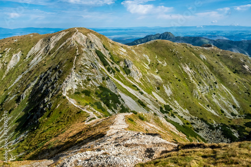 Fototapeta Naklejka Na Ścianę i Meble -  Brestova hill, Western Tatras scenery, Slovakia, hiking theme