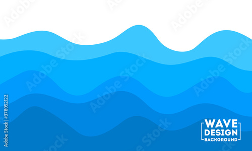 Abstract Water Wave design background vector illustration