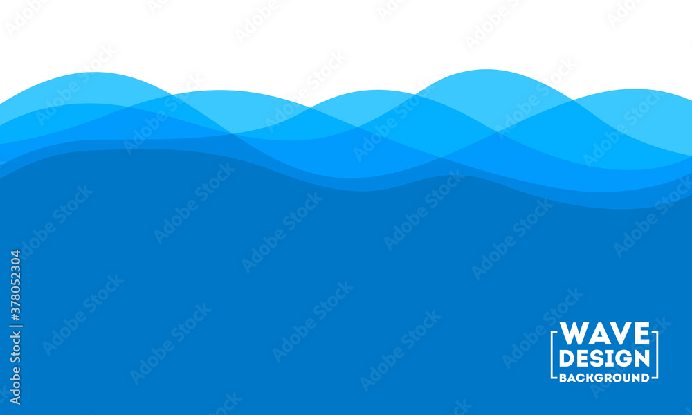 Abstract Water Wave design background vector illustration