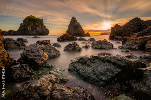 Sunset at the Beach. Northern California, USA.