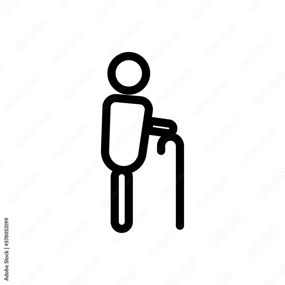 Elderly icon. Design template vector Elderly icon. Design template vector