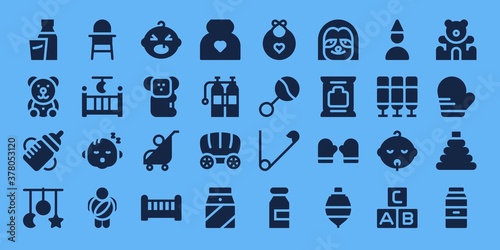 baby icon set