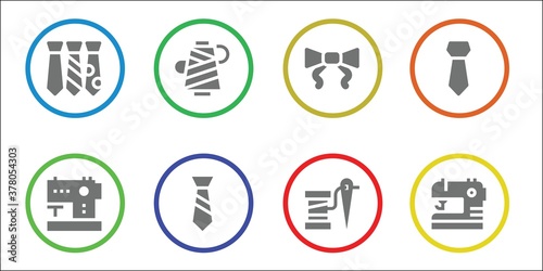 dressmaking icon set