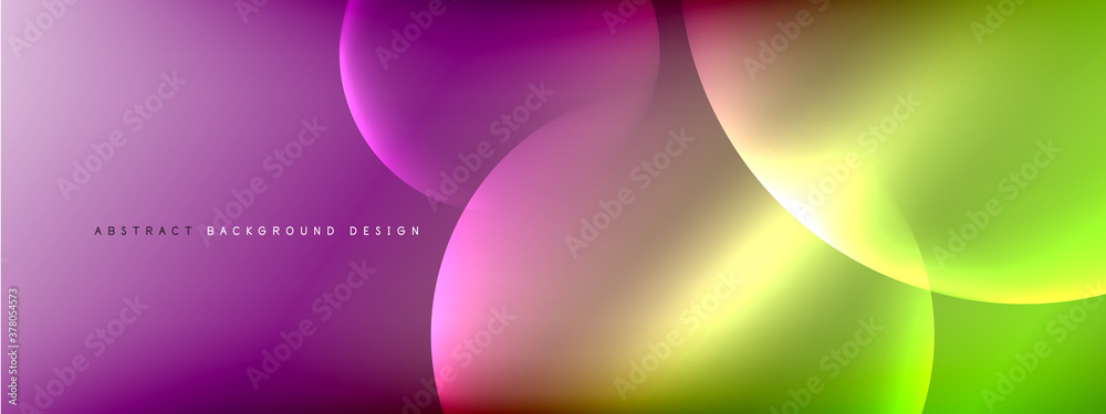 Vector abstract background liquid bubble circles on fluid gradient with shadows and light effects. Shiny design templates for text Vector abstract background liquid bubble circles on fluid gradient with shadows and light effects. Shiny design templates for text