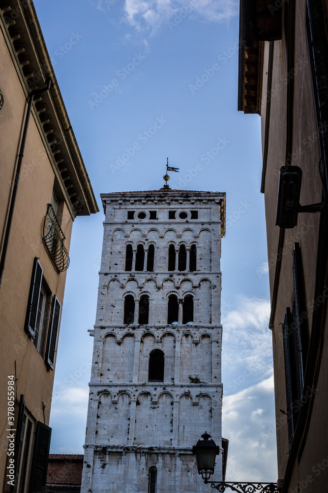 View of San Michele in Foro Church, Lucca, Tuscany