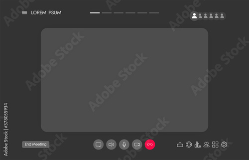 Retro flat black business template on white backdrop. Call icon. Business design. Web design. Laptop isolated. Vector illustration.