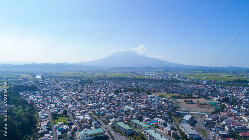 《青森県》弘前市の街並み 空撮 Stock 写真 | Adobe Stock