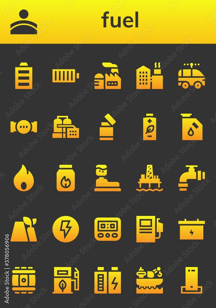 fuel icon set fuel icon set