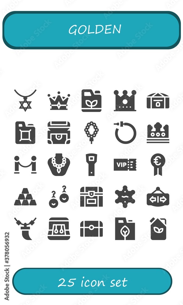 Modern Simple Set of golden Vector filled Icons Modern Simple Set of golden Vector filled Icons