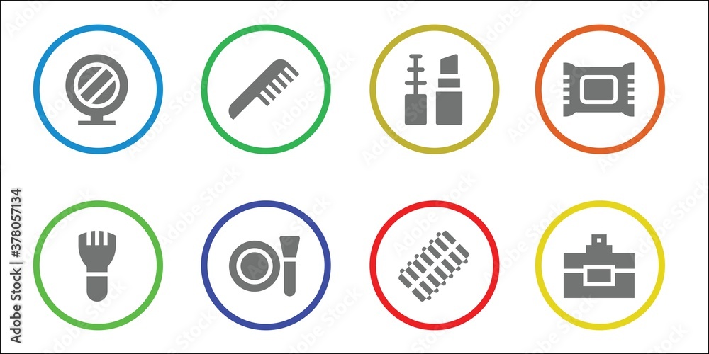 Fototapeta premium makeup icon set