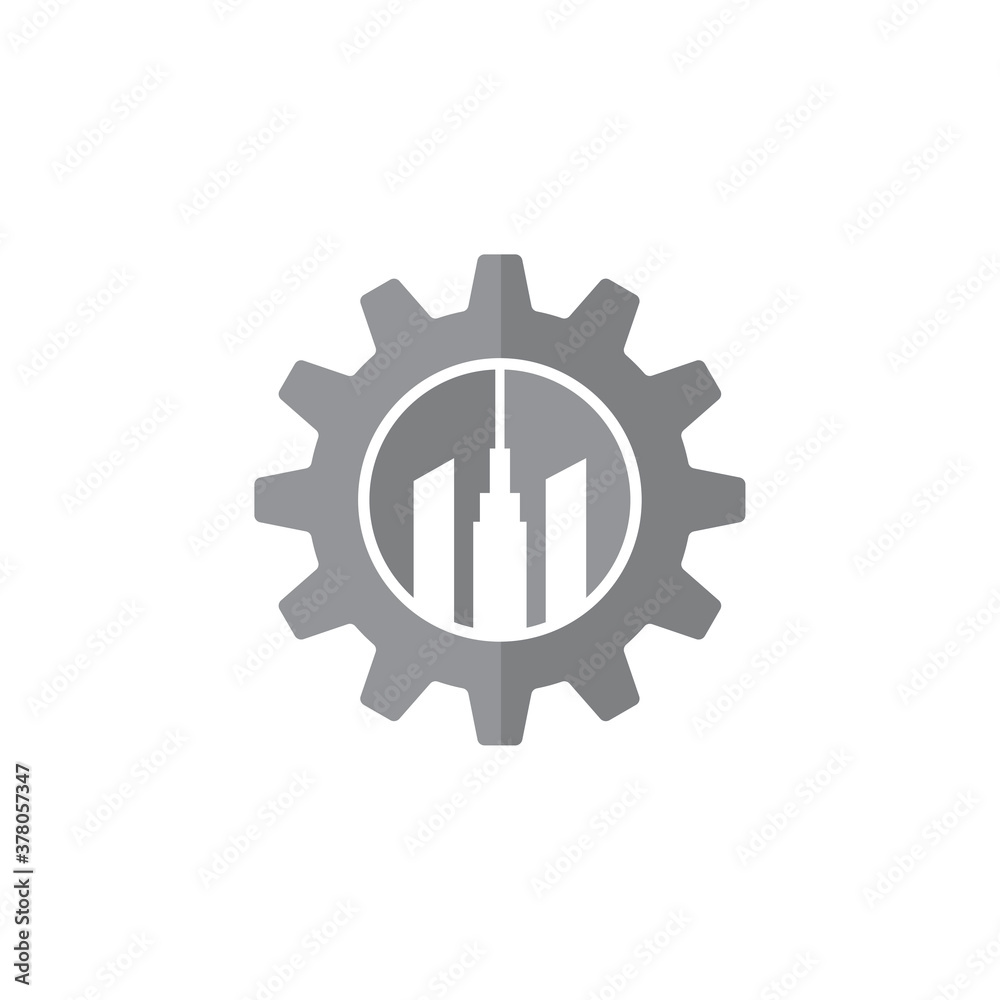 Abstract Machine Vector , Industry Logo Abstract Machine Vector , Industry Logo