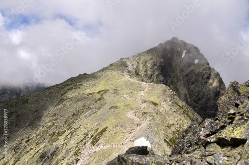 szlak na Rysy, Tatry Wysokie, Słowacja, góry w Europie, Tatransky Narodny Park