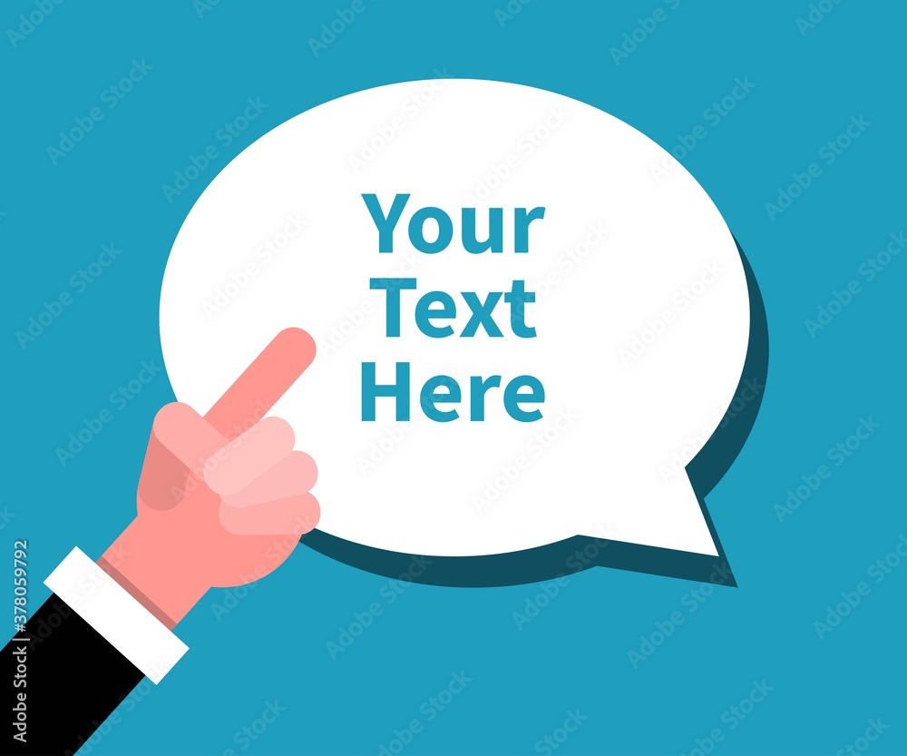 Your text here hand sign . Flat Cartoon Hands Concept. Vector Design Illustration. Your text here hand sign . Flat Cartoon Hands Concept. Vector Design Illustration.