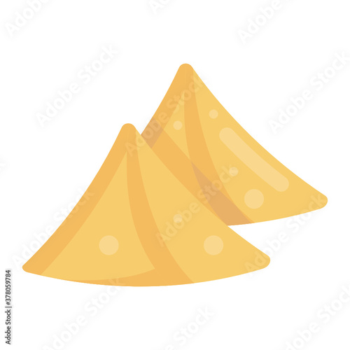 
Traditional samosas in modern style 
