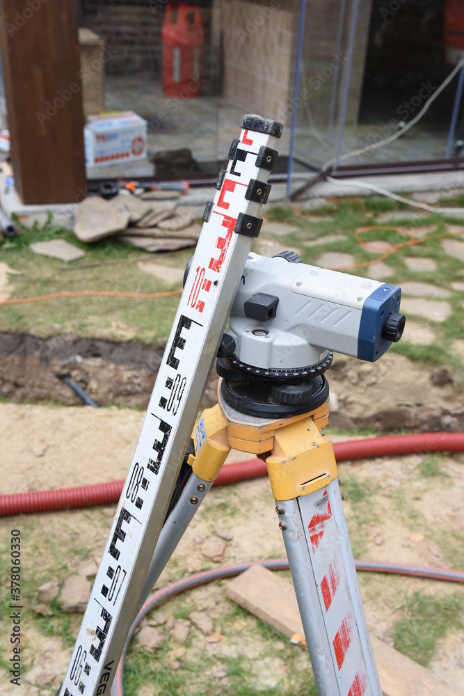 Theodolite geodesic works on building site
Landscape leveling building with theodolite geodesic works on building site. Survey tool for measurement angles Theodolite geodesic works on building site
Landscape leveling building with theodolite geodesic works on building site. Survey tool for measurement angles