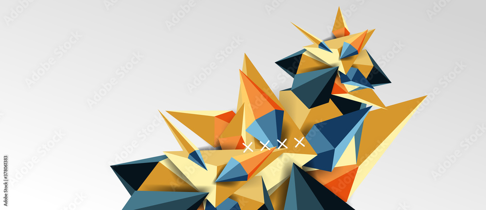 3d low poly abstract shape background vector illustration 3d low poly abstract shape background vector illustration
